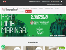 Tablet Screenshot of hotelinternacional.com.br